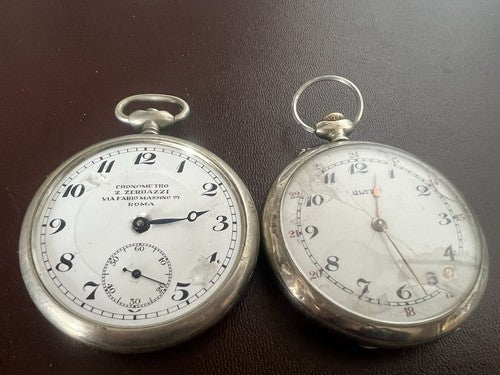 Ultra Montre Poche Chronomètre ZERBAZZI Manuel De Examen Pièces Vintage 