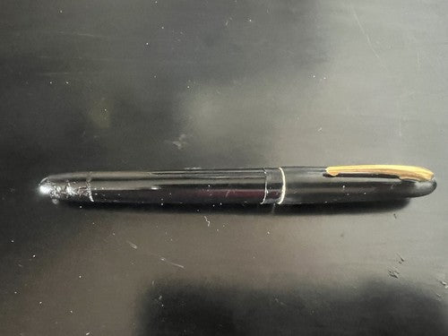 🔴 MERCURIO penna stilografica pistone pulsante oblò trasparente SCRIVE vintage