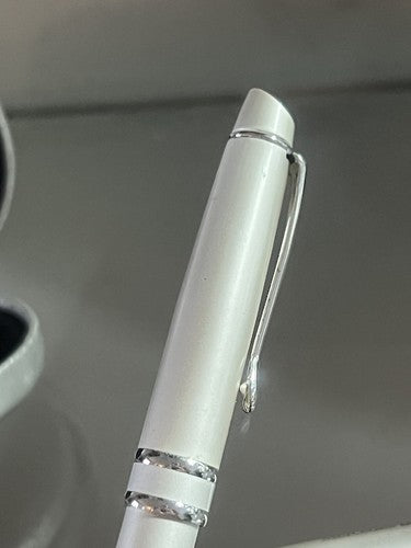 Mercedes Stylo-Plume Sphère + Crayon Mécanique Laque Argent de Collection