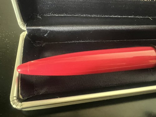 Ohto Stylo-Plume Sphère Roller Eins Z.10 Rose Profils Doré Écrit Avec Étui