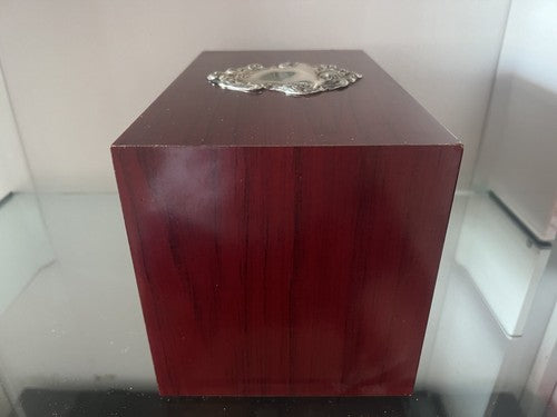 🔴 Portagioie cofanetto ARGENTO 925 legno cofanetto scrigno astuccio 4