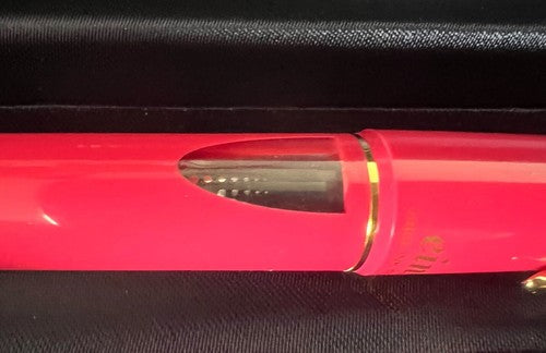 Ohto Stylo-Plume Sphere Roller Eins Z.10 Rose Profiles Doré Écrit Avec Étui 