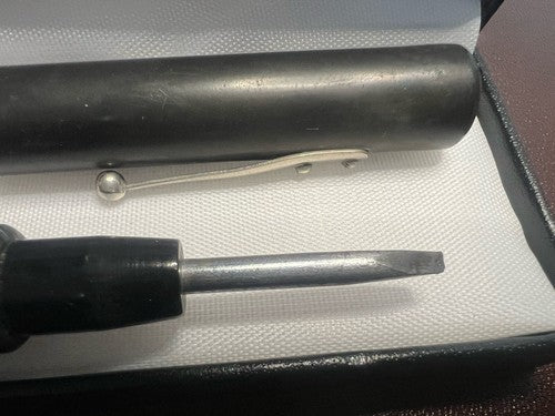 Testoscopio RUNKBAKEN MANCHESTER Stylo Bakélite Boussole Rare Vintage 1930