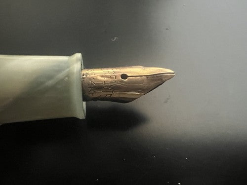 Stilnova Pen Fountain Pen Effect Mother of Pearl Pen Gold Marking Vintage