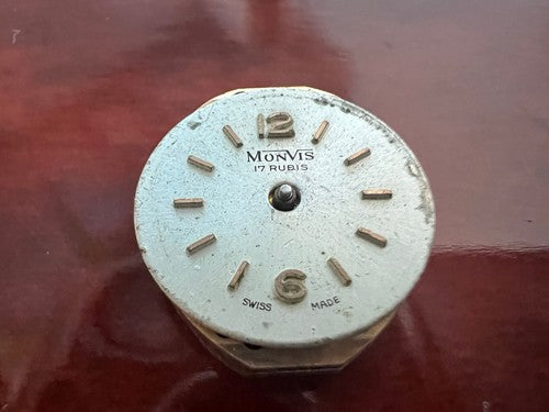 🔴 MONVIS Movimento orologio donna carica manuale da revisionare parti vintage
