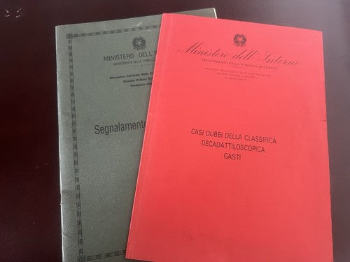 🔴 Kriminalpolizei 1988 Bücher und Akten zur Daktyloskopie FINGERABDRUCK-Ministerium 