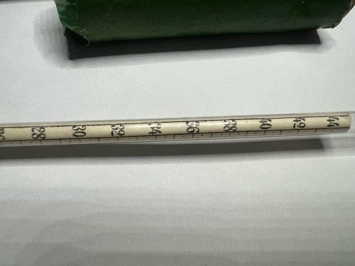 🔴 Alcolimetro GAY LUSSAC vino mosto ampolla vetro temperatura antico LUNGO 1925