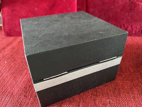 🔴 HAMILTON box scatola orologio legno nero con cuscino custodia cofanetto