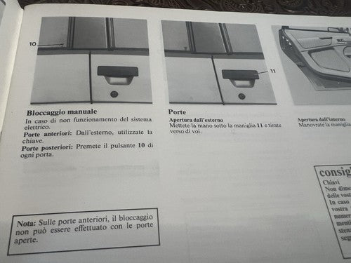 Renault expace Booklet Car Use and Maintenance IN Italian Original Vintage