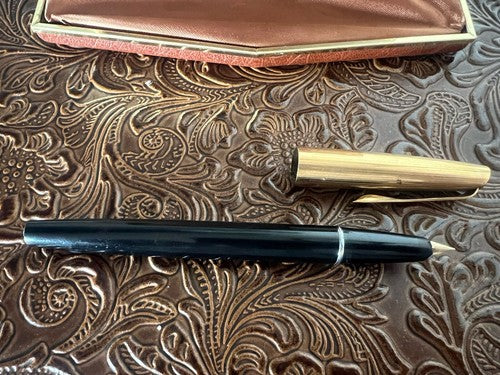 Aurora Stylo-Plume Stylo à Plume Duo Cart Cinzano Or Écrit Vintage Et
