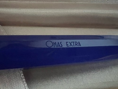 🔴 OMAS penna sfera Extra resina blu Comunità Europea 1992 Edizione Limitata