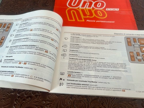 🔴 FIAT Uno Turbo ie ORIGINAL Oldtimer-Benutzer- und Wartungshandbuch 
