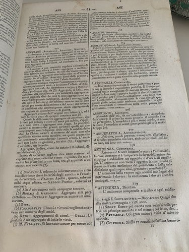 🔴 Book DICTIONARY OF SYNONYMS OF THE ITALIAN LANGUAGE Tommaseo antico 1845 