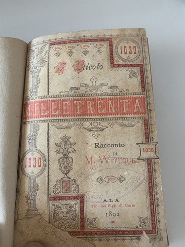 🔴 Book THOUSAND AND THIRTY socialists M. Wittche antique booklet cover 1892 