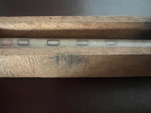 🔴 CENTIGRADO termometro ampolla vetro collezione protezione legno vintage