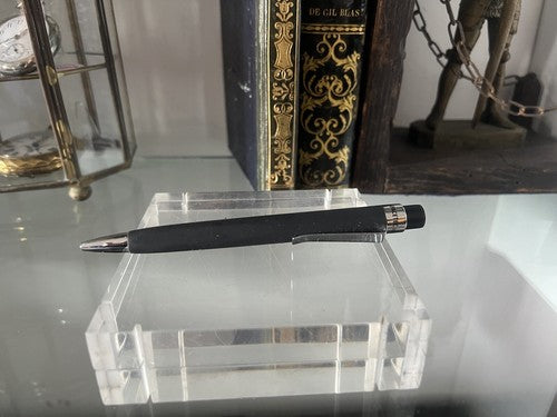 🔴 FISCHER Spacetec penna sfera nera meccanismo a pulsante scrive, vintage