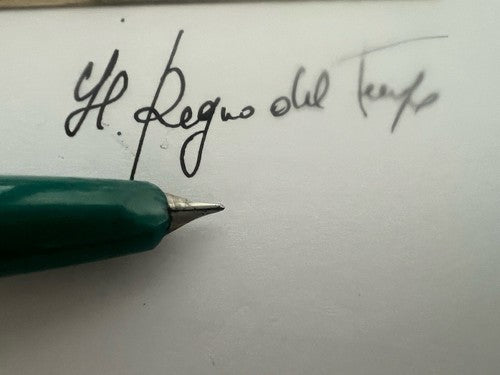 Auretta Stylo-Plume Stylo à Plume von Aurora Vert Et Cartouches Vintage 1970 