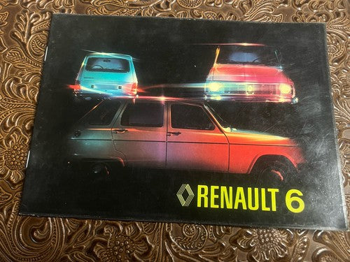 Renault 6 Booklet Car Use and Maintenance Tongue Italian Original Vintage