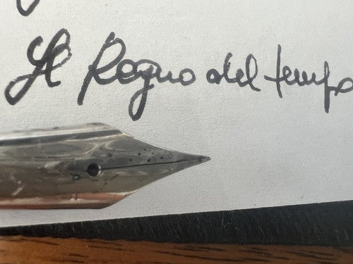 Superior Stylo-Plume Stylo à Plume Celluloid Red Circle à Bouton Écrit Vintage