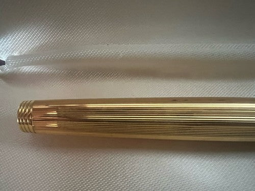 🔴 PARKER penna stilografica 75 placcata oro numerata pennino ORO 14 KT F nuova