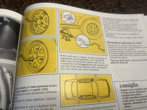 Renault 18 Livret Voiture Utilisation et Entretien Vintage Original Italien