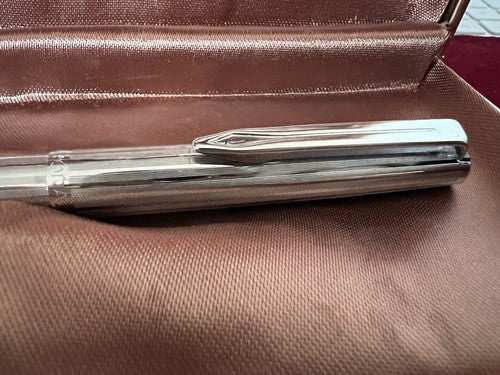 Aurora Stylo-Plume Sphère Chrome Écrit Parfaitement D'Origine Vintage 70