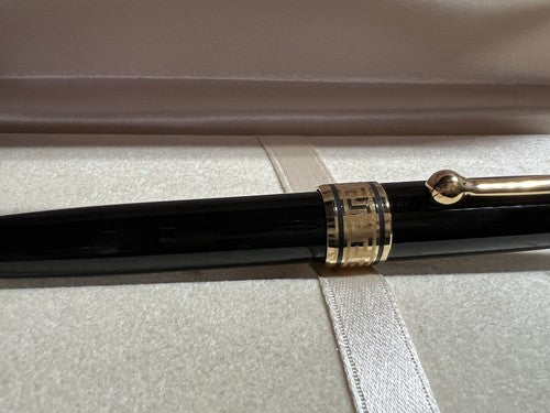 Aurora Stylo-Plume Sphère Auroloid Optima Noire Profils Laminés Or Garantie 