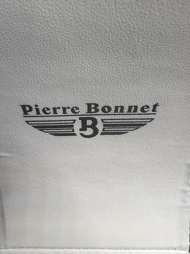 🔴 PIERRE BONNET box scatola orologio cronografo pelle bianchi completa