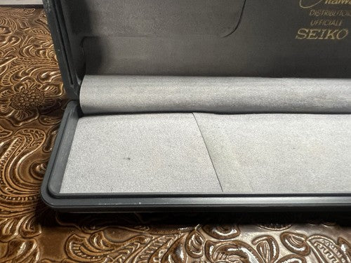 Seiko Boîtier Boîte Montre Coffret Housse Floqué Embrasse Vintage 