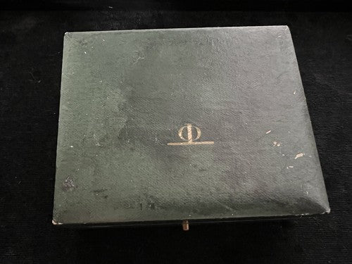 🔴 BAUME & MERCIER box scatola orologio pelle verde cofanetto custodia vintage
