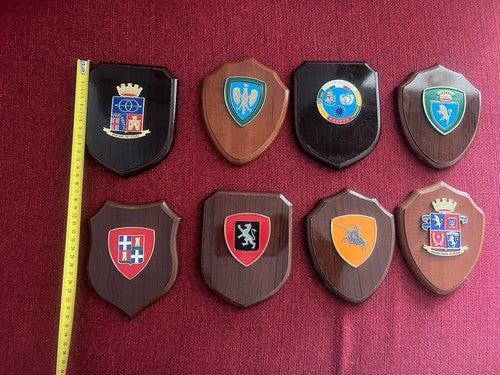 Crest Cheminots Brigade Alpina Sassari Mécanisé Régiment Lot 8 Pièces De 