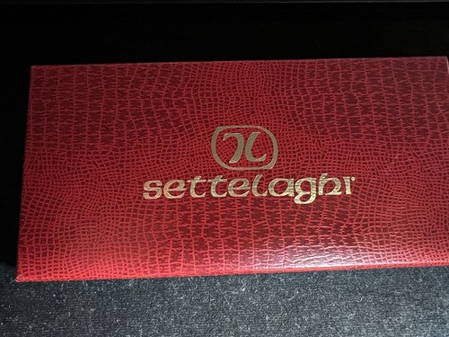 🔴 SETTELAGHI Kugelschreiber aus massivem 925er Silber, Linien schreibt, Box, Garantie, 6 