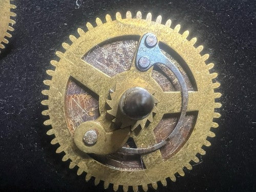 🔴 RUOTA OROLOGIO ingranaggio movimento pignoni a pendolo tavolo lotto 3 pezzi
