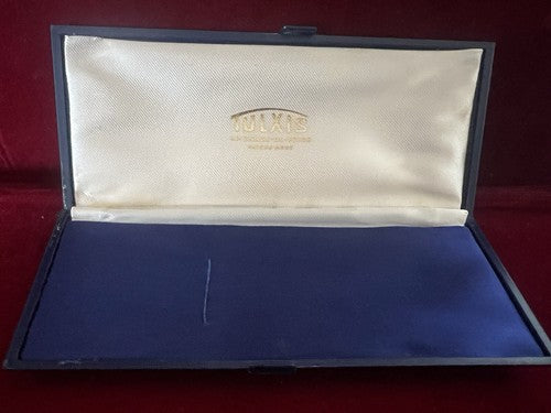 Tulxis Herren-Uhrenbox, blau, Vintage 
