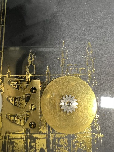 🔴 BIG BEN authentic clock mechanisms with batteries and spiral in a 17x21 cm frame 