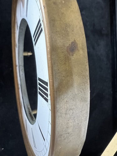 🔴 QUADRANTE orologio pendolo muro parete smalto numeri romani ottone perni