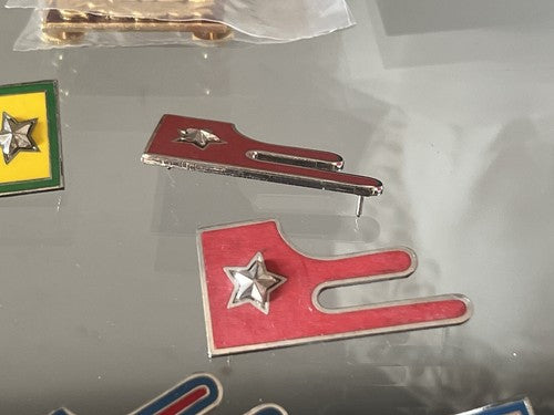 🔴 Alamari ESERCITO ITALIANO MILITARI metallo e smalti mostrine 13 PEZZI vintage