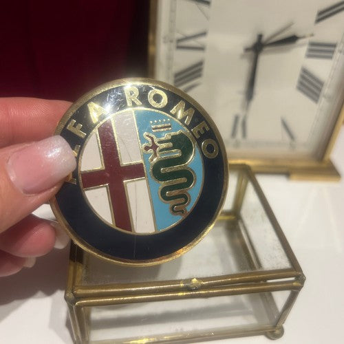 Original Alfa Romeo Alfetta Wappen-Emblem-Logo-Plakette 