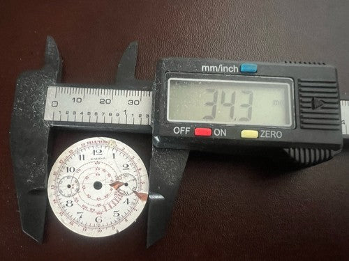 Sabina Dial Chronograph Watch Snail for Review Parts Vintage