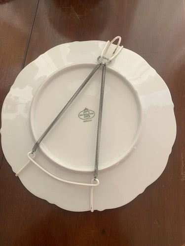 Tirschenreuth Assiette Porcelaine Deutschland A Mur Chevalier 2 Vintage 25 CM 