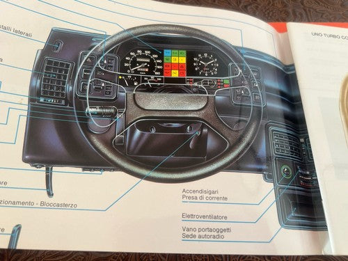 🔴 FIAT Uno Turbo ie ORIGINAL Oldtimer-Benutzer- und Wartungshandbuch 