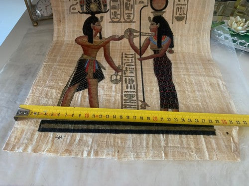 Papyrus Egyptian Authentic Egyptian Original Hand Painted Vintage