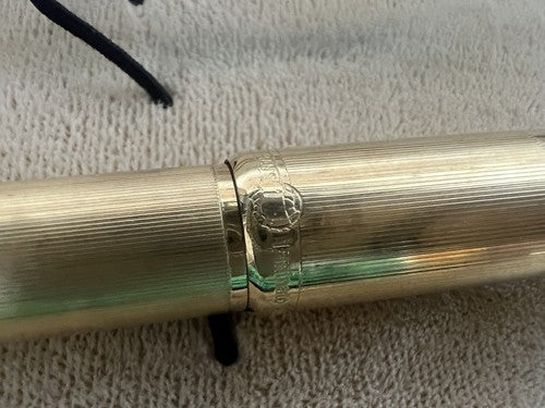 DE WATERMAN Stylo-Plume Stylo à Plume Ideal Levier Plaqué Or 18 KT Scrivono