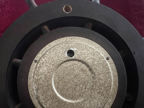 🔴 HUGER barometro timone legno meccanico a parete barca funziona vintage