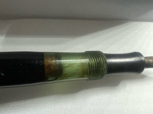 🔴 ALSTER Füllfederhalter aus Zelluloid mit Kolbenkorken und 6D-Feder, Vintage 