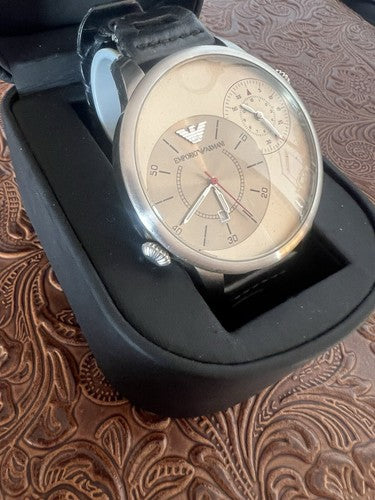 🔴 EMPORIO ARMANI orologio uomo quarzo AR0514 ORE INTERNAZIONALI garanzia