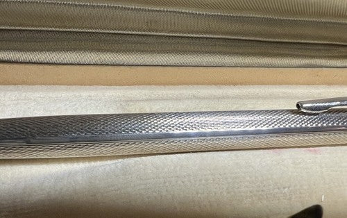 Biarg Stylo-Plume Sphère Argent 800 Massif Corps Guillocchè Avec Boîte Vintage