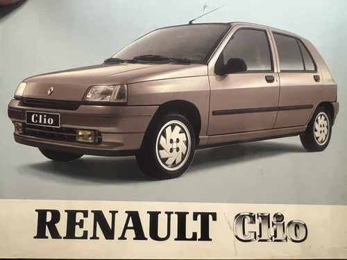 Renault Clio Broschüre Fahrzeugnutzung Wartung Zunge Deutschland Original Vintage 