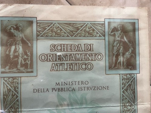 Diploma Orienteering Athletic With Stamp And Signature Votes 2 June 1959