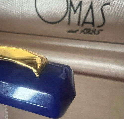 🔴 OMAS penna sfera Extra resina blu Comunità Europea 1992 Edizione Limitata